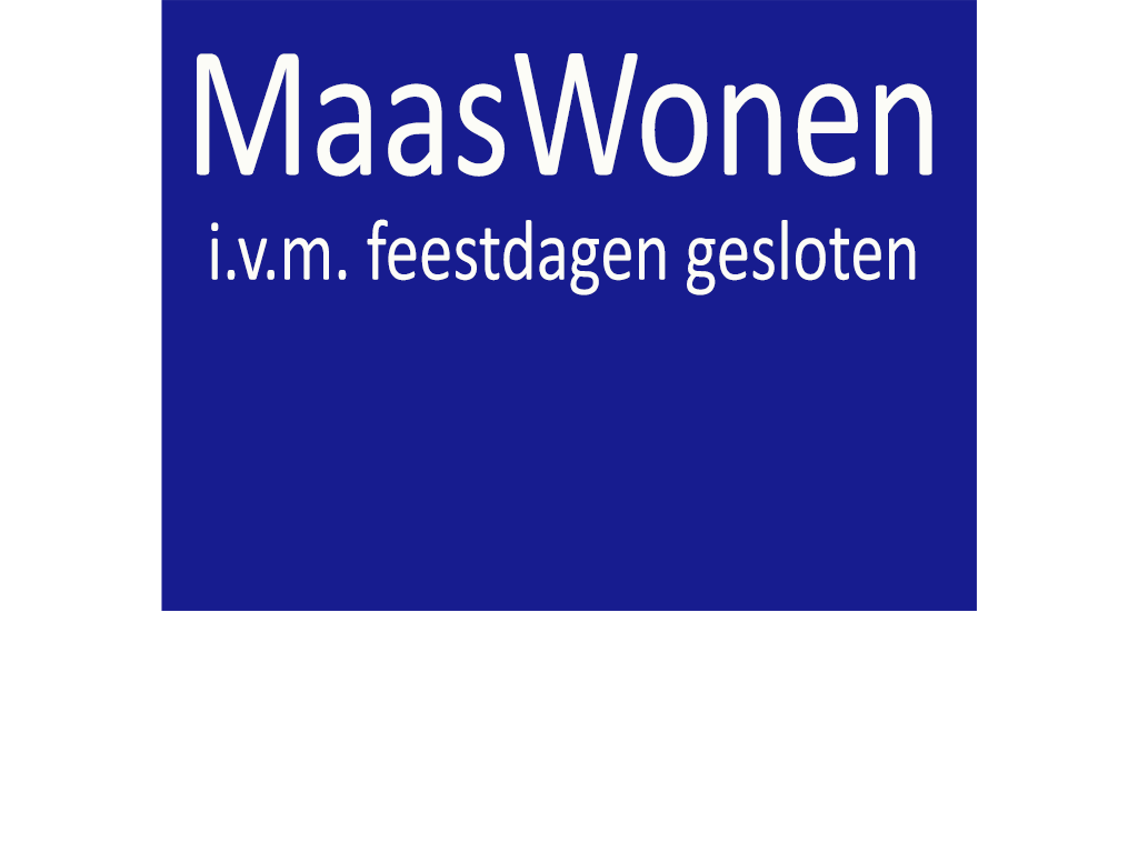 MaasWonen gesloten op (feest)dagen